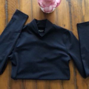 A&F Black Turtleneck Bodysuit